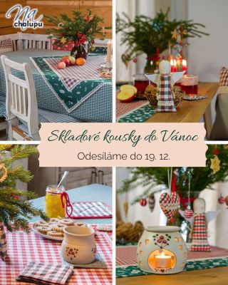 🎄 Hotové kousky z naší dílny – k odeslání do 19. 12. ✨ Polštářky, prostírky, běhouny i malé dekorace. Vše, co máme...