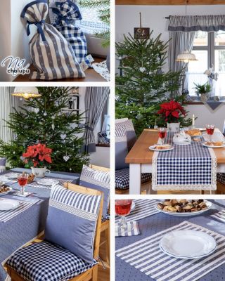 💙 Skladové kousky do Vánoc ✨ Odesíláme do 19. 12. 🎄 Polštářky, prostírky, běhouny i dekorace v barvách, které doma zateplí...